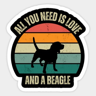 Beagle Bliss: Unleash Joy and Love with a Beagle! Sticker